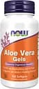 Натуральна добавка NOW Aloe Vera gels, 100 капсул