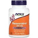 Натуральна добавка NOW Resveratrol 200 mg, 120 вегакапсул