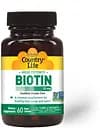 Витамины и минералы Country Life High Potency Biotin 10 mg, 60 капсул