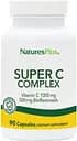 Вітаміни та мінерали Natures Plus Super C Complex, 90 вегакапсул