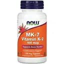 Вітаміни та мінерали Now Vitamin K2 (MK7) 100 мкг 120 вегакапсул