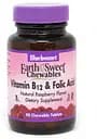 Витамины и минералы Bluebonnet Earth Sweet Chewables Vitamin В12 and Folic Acid, 90 жевательных таблеток