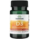 Вітаміни та мінерали Swanson Vitamin D3 1000 IU High Potency 60 капсул