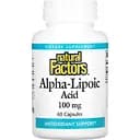 Альфа-ліпоєва кислота Natural Factors Alpha-Lipoic Acid 100 мг 60 капсул