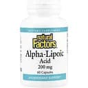 Альфа-ліпоєва кислота Natural Factors Alpha-Lipoic Acid 200 мг 60 капсул