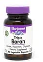 Вітаміни та мінерали Bluebonnet Triple Boron 3 mg, 90 вегакапсул
