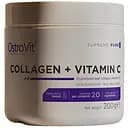 Препарат для суглобів і зв'язок OstroVit Collagen + Vitamin C Без смаку 200 г