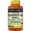 Жирные кислоты Mason Natural Flax Seed Oil 1000 mg Whole Herb, 100 капсул