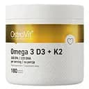 Жирные кислоты OstroVit Omega 3 D3+K2 180 капсул
