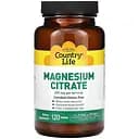 Витамины и минералы Country Life Magnesium Citrate 120 таблеток