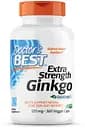 Натуральная добавка Doctor's Best Extra Strength Ginkgo 120 mg, 360 вегакапсул