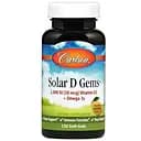 Рыбий жир с витамином D3 Carlson Solar D Gems 2000 МЕ вкус лимона 120 гелевых капсул