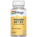 Вітаміни та мінерали Solaray Vitamin D3 + K2 Soy Free 60 вегакапсул