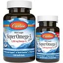 Жирные кислоты Carlson Labs Wild Caught Super Omega-3 Gems 1200 мг 100+30 капсул