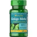 Натуральна добавка Puritan's Pride Ginkgo Biloba 60 mg, 120 таблеток