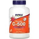 Витамины и минералы Now Vitamin C-500 100 жевательных таблеток апельсин