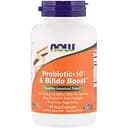 Пробиотик-10 из Bifido Boost Now Foods Probiotic-10 25 млрд КОЕ 90 вегетарианских капсул