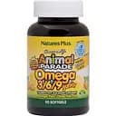 Омега 3-6-9 для детей Nature's Plus Animal Parade Omega 3/6/9 Junior со вкусом лимона 90 капсул