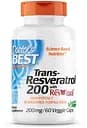 Натуральная добавка Doctor's Best Trans-Resveratrol with Resvinol 200 mg, 60 вегакапсул