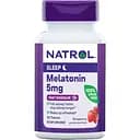 Мелатонин Natrol быстрорастворимый со вкусом клубники 5 мг 30 таблеток