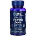 Фолат Life Extensions Optimized Folate 8500 мкг DFE 30 таблеток