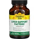 Натуральная добавка Country Life Liver Support Factors поддержания печени 100 капсул