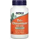 Витамины и минералы Now Tri-Chromium 500 мкг 90 вегакапсул