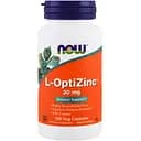 Витамины и минералы Now L-OptiZinc 30 мг 100 вегакапсул