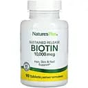 Біотин (В7) повільного вивільнення Nature's Plus 10 мг 90 таблеток