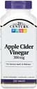 Натуральная добавка 21st Century Apple Cider Vinegar 300 mg, 250 таблеток