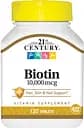 Витамины и минералы 21st Century Biotin 10000 mcg, 120 таблеток
