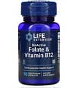 Вітаміни та мінерали Life Extension BioActive Folate & Vitamin B12, 90 вегакапсул