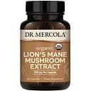Органічний екстракт їжовіка Dr. Mercola Organic Lion's Mane Mushroom Extract 30 капсул