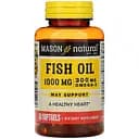 Рыбий жир Mason Natural 1000 мг с Омега-3, 300 мг 60 гелевых капсул