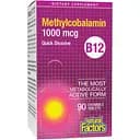 Витамины Natural Factors B12 Methylcobalamin 1000 мкг 90 таблеток