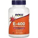 Вітаміни та мінерали Now Vitamin E-400 with Mixed Tocopherols 250 капсул