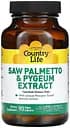 Натуральна добавка Country Life Saw Palmetto & Pygeum Extract, 90 вегакапсул