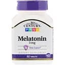 Натуральна добавка 21st Century Melatonin 3 mg 90 таблеток