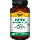 Вітанінно-мінеральний комплекс Country Life Кальцій-Магній-Цинк Вітамін D3 180 пігулок