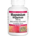 Магній бісгліцинат Natural Factors Magnesium Bisglycinate 200 мг 120 вегетаріанських капсул