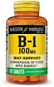 Витамины и минералы Mason Natural Vitamin B1 100 mg, 100 таблеток