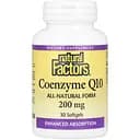 Коензим Q10 Natural Factors Coenzyme Q10, 200 мг 30 гелевих капсул