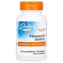 Вітамін D3 Doctor's Best Vitamin D3 125 мкг 180 веган капсул