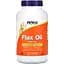 Жирні кислоти NOW Flax Oil 1000 mg, 250 капсул - мініатюра 1