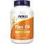 Лляна олія Now Foods Flax Oil 1000 mg 100 softgels - мініатюра 1