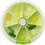 Органайзер для таблеток МВМ My Home PC-05, 7 дней 9 см зеленый (PC-05 GREEN) - миниатюра 2