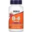 Витамины и минералы NOW Vitamin B6 100 mg, 100 вегакапсул - миниатюра 1