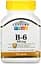 Витамины и минералы 21st Century Vitamin B6 100 mg, 110 таблеток - миниатюра 1