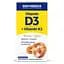 Вітаміни та мінерали Enzymedica Vitamin D3 + Vitamin K2, 60 капсул - мініатюра 2