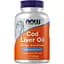 Жирные кислоты NOW Cod Liver Oil 1000 mg, 180 капсул - миниатюра 1